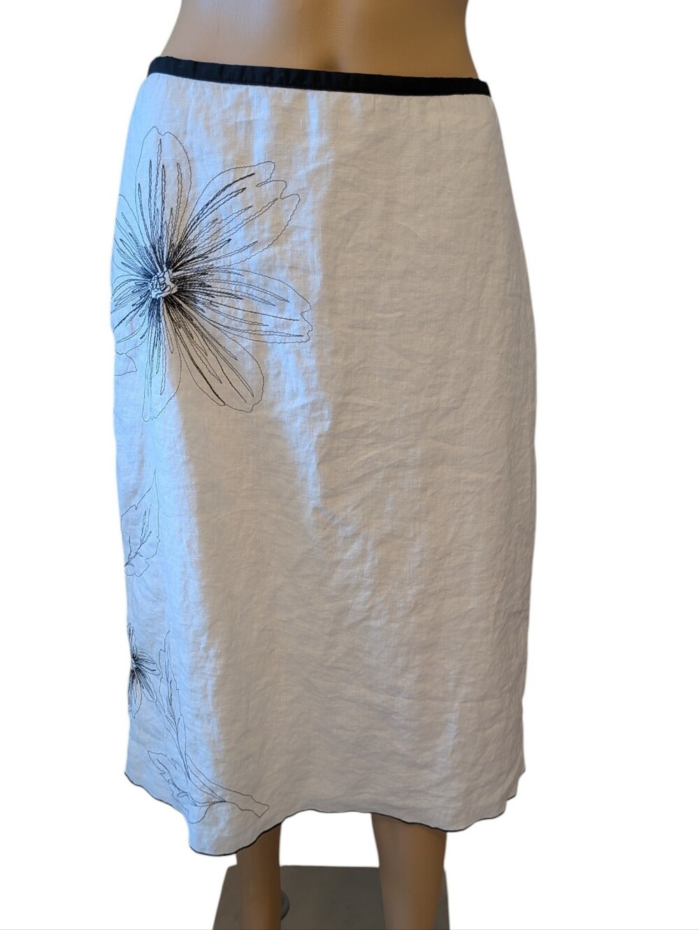 Willi Smith 100% Linen Skirt Size 10